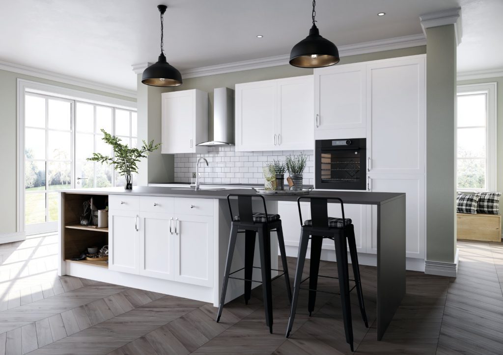 TKC Modern White Shaker Kitchen | Alco Living, Essex